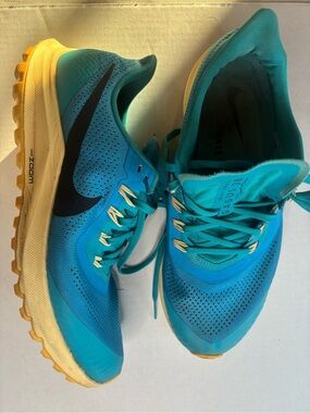 Nike Womens Air Zoom Pegasus 36 Trail running shoes in Light Current Blue 10